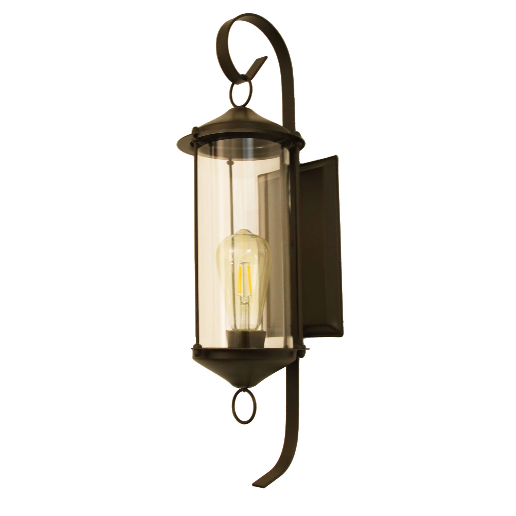 Arandela de Parede Externa IP44 Ideal Iluminação Marrom