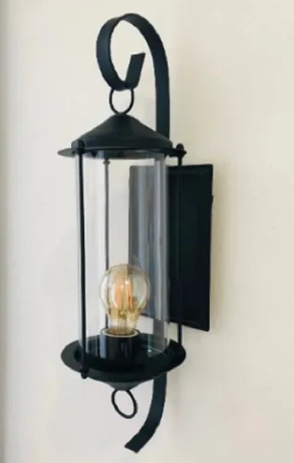 Arandela Munich 240 Preta Vintage Ideal Iluminação