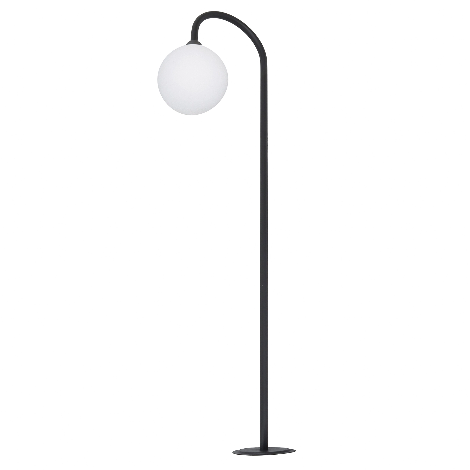 Espeto Balizador 1 Lâmpada Preto Arco Alumínio 0,90m Ideal Iluminação