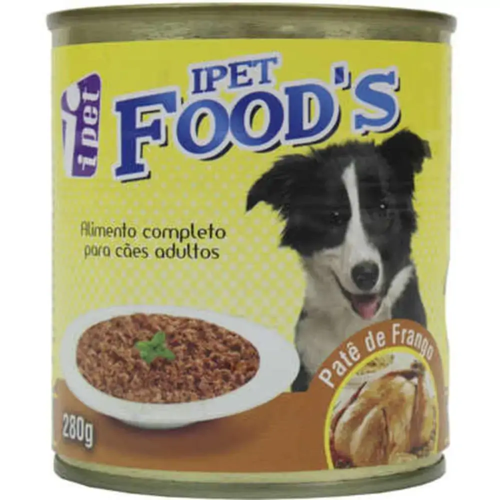 Patê De Frango Ipet Foods Adulto Lata 280g