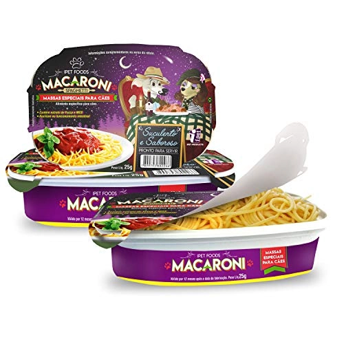 Massas Especiais Macaroni Ipet Para Cães Spaghetti 25g