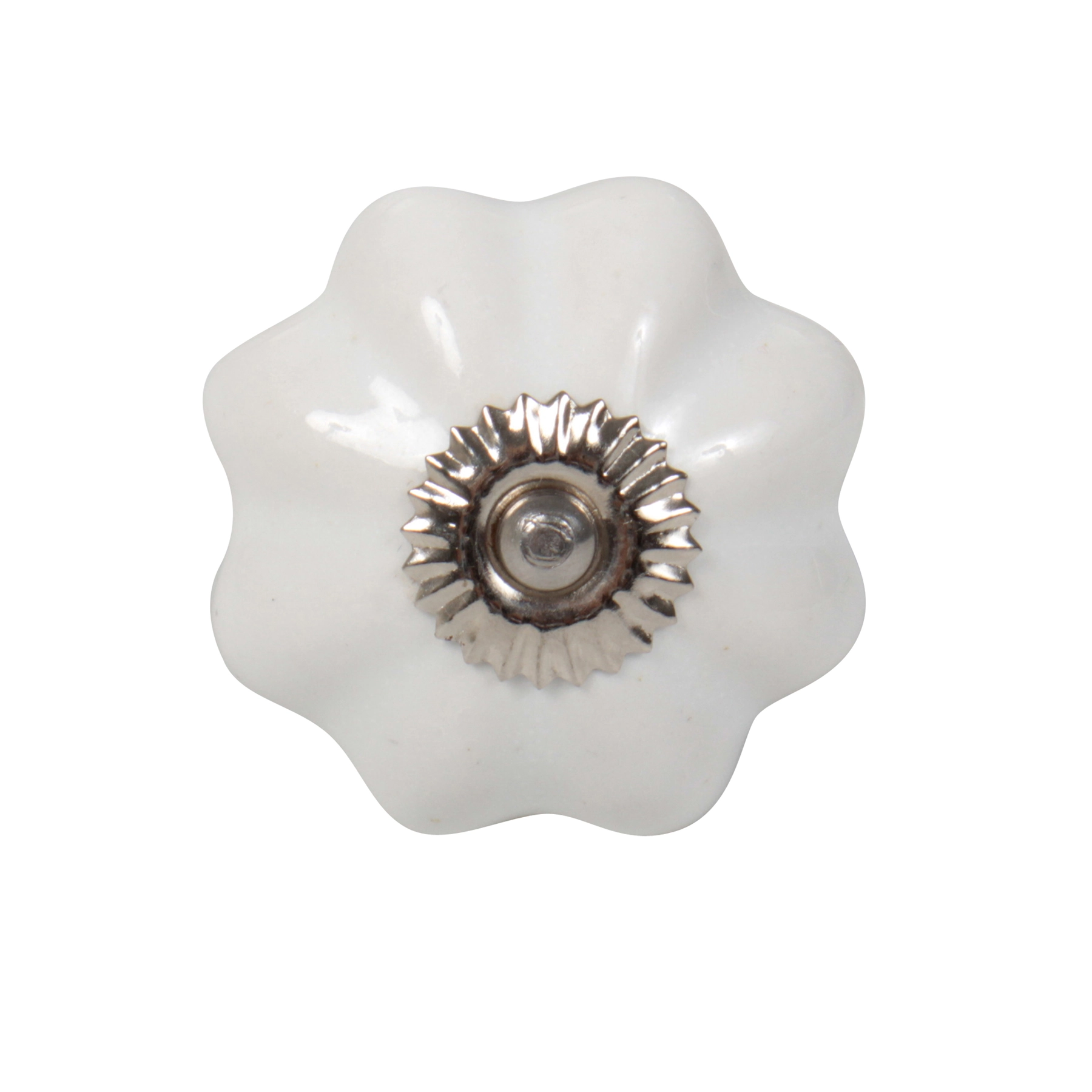 Puxador para Móveis Cerâmica Branco 40mm