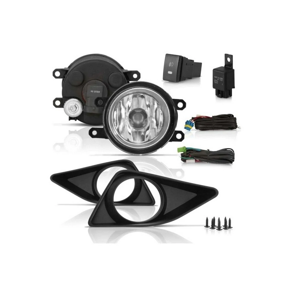 Kit Farol Auxiliar TOYOTA COROLLA Aro Preto - FABRICIO KFM800