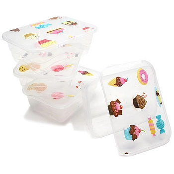 Pote Plast Ret 12,5x9x5 300ml C/4pcs Ns272385 Cim