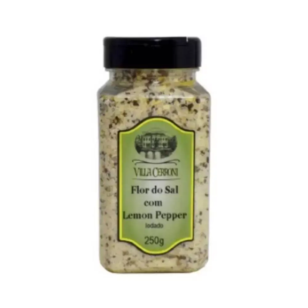 Flor de Sal com Lemon Pepper - Villa Cerroni - 250 g