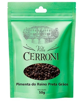 Pimenta Do Reino Po Preta Graos Villa Cerroni 50g