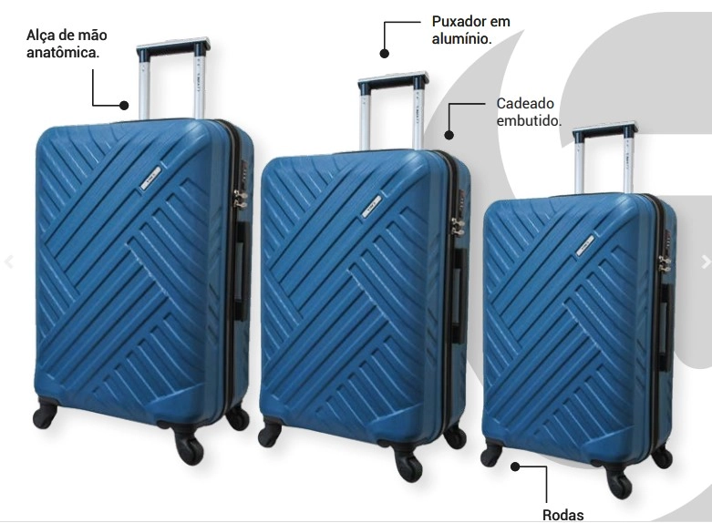 Mala Viagem Abs Azul 24 M Ys21088a P Yins
