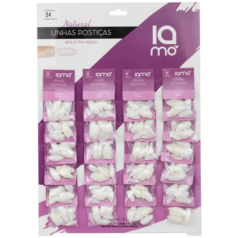 Unha Postica Natural Stiletto Media Ys43192 Yins
