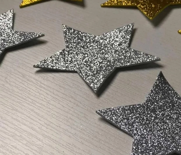 Eva 6pcs Estrelas 8cm Sort Yins Paper