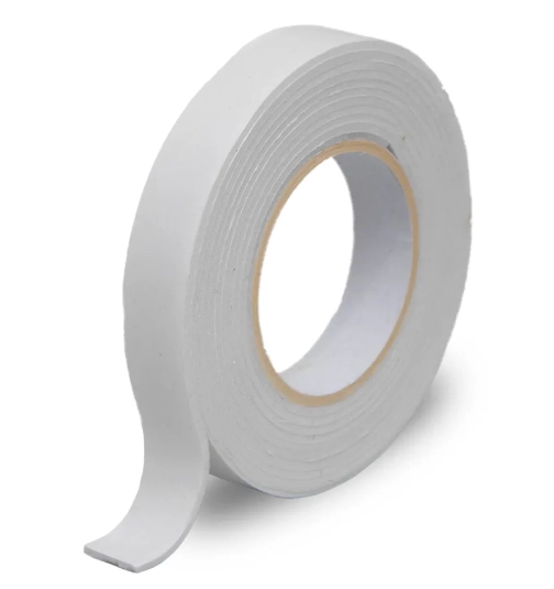 Fita Dupla Face Espuma Branca 12mmx2m