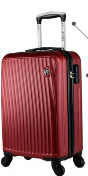 Mala Viagem M America 20 Abs Vermelho Ys21169v M Yins
