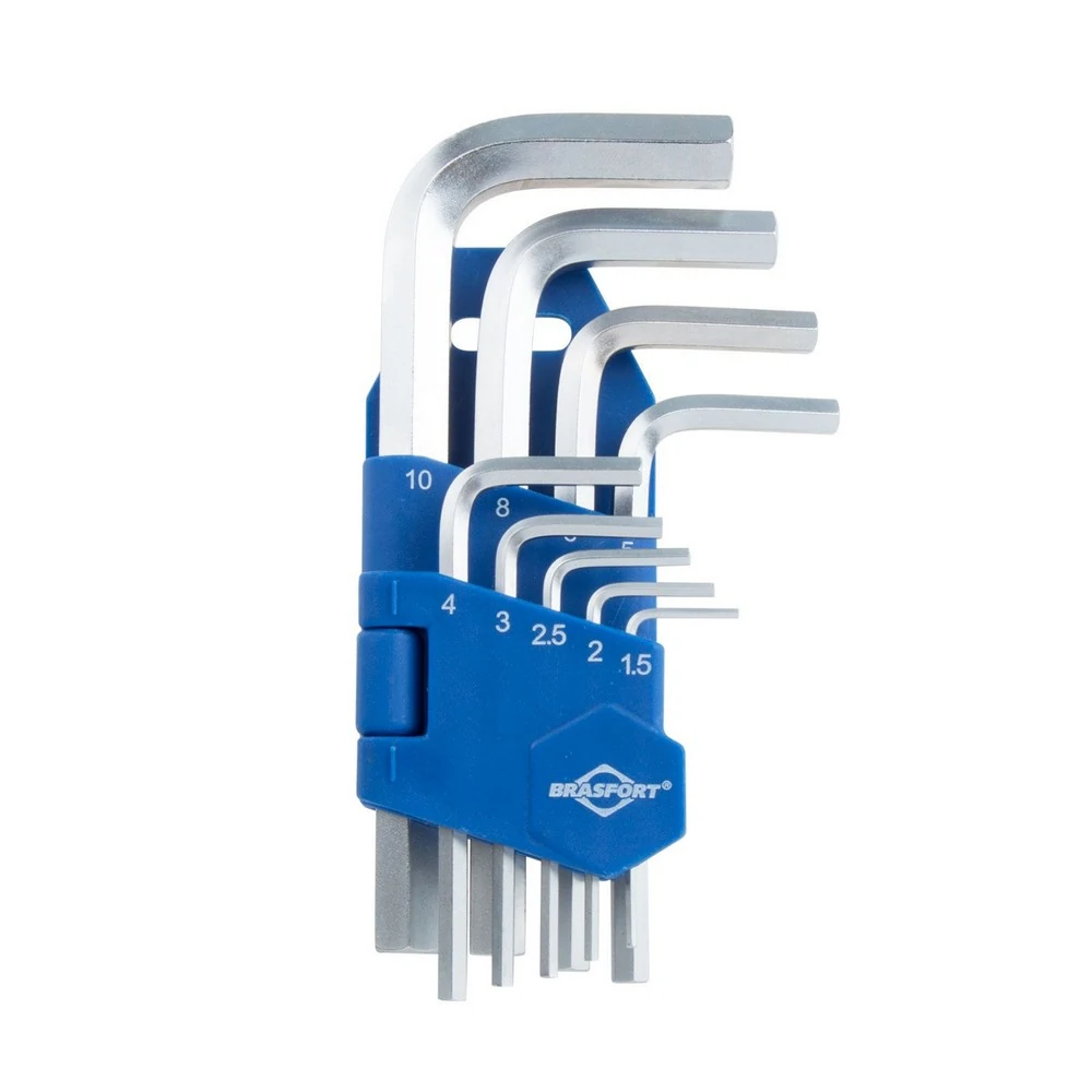 Jogo Chave Allen 1.5 a 10mm com 9 Peças - BRASFORT 7829