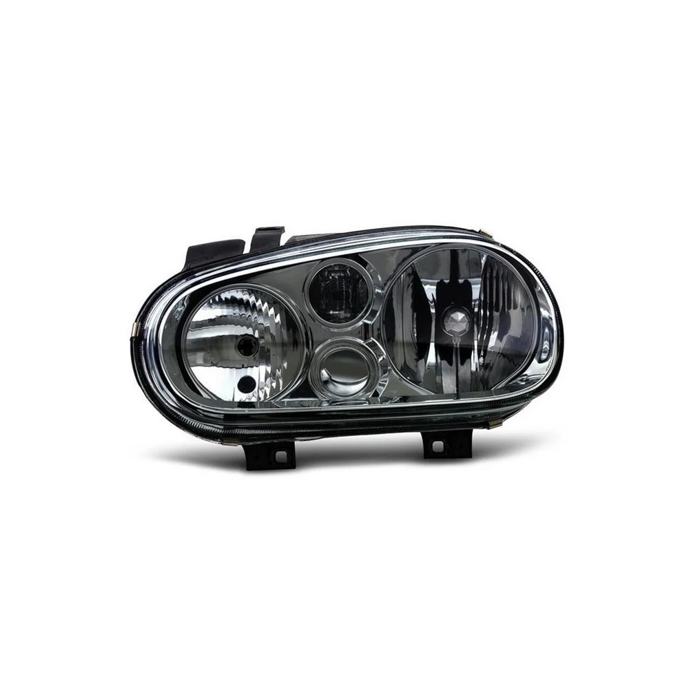 Farol Principal VOLKSWAGEN GOLF Lado Esquerdo Máscara Negra Regulagem Manual sem Auxiliar - CAMBUCI IMPORTS 035515
