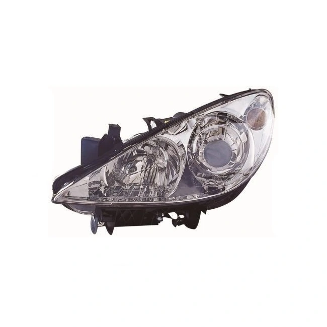 Farol Principal PEUGEOT 307/307 SW Lado Direito Máscara Cromada - DEPO 5501137RLDEM