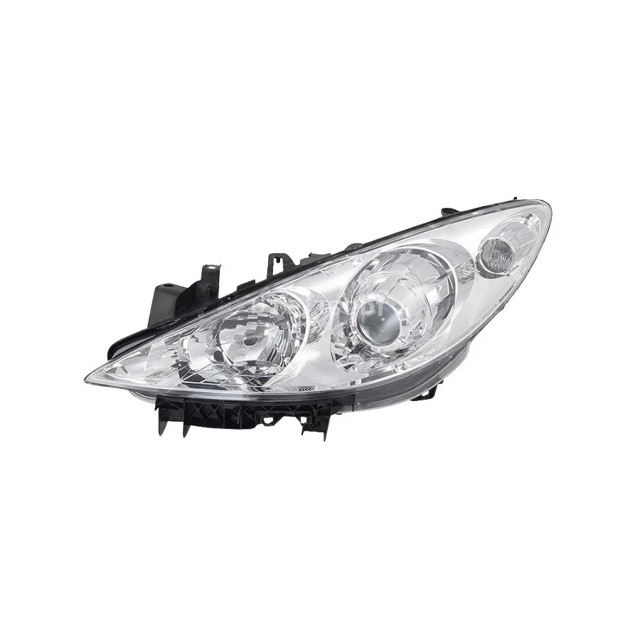 Farol Principal PEUGEOT 307/307 SW Lado Esquerdo Máscara Cromada - TYC 20B224052B