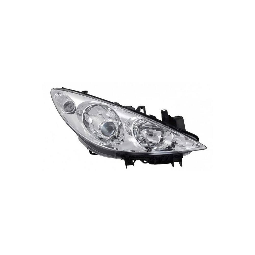 Farol Principal PEUGEOT 307/307 SW Lado Esquerdo Máscara Cromada - CAMBUCI IMPORTS 030667