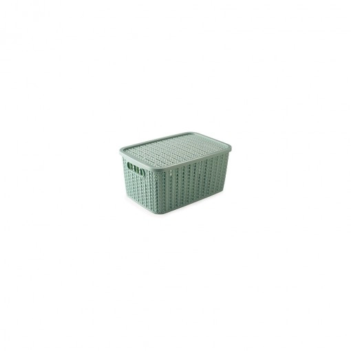 Caixa Organizadora Azul Trama 2,8l Plasútil
