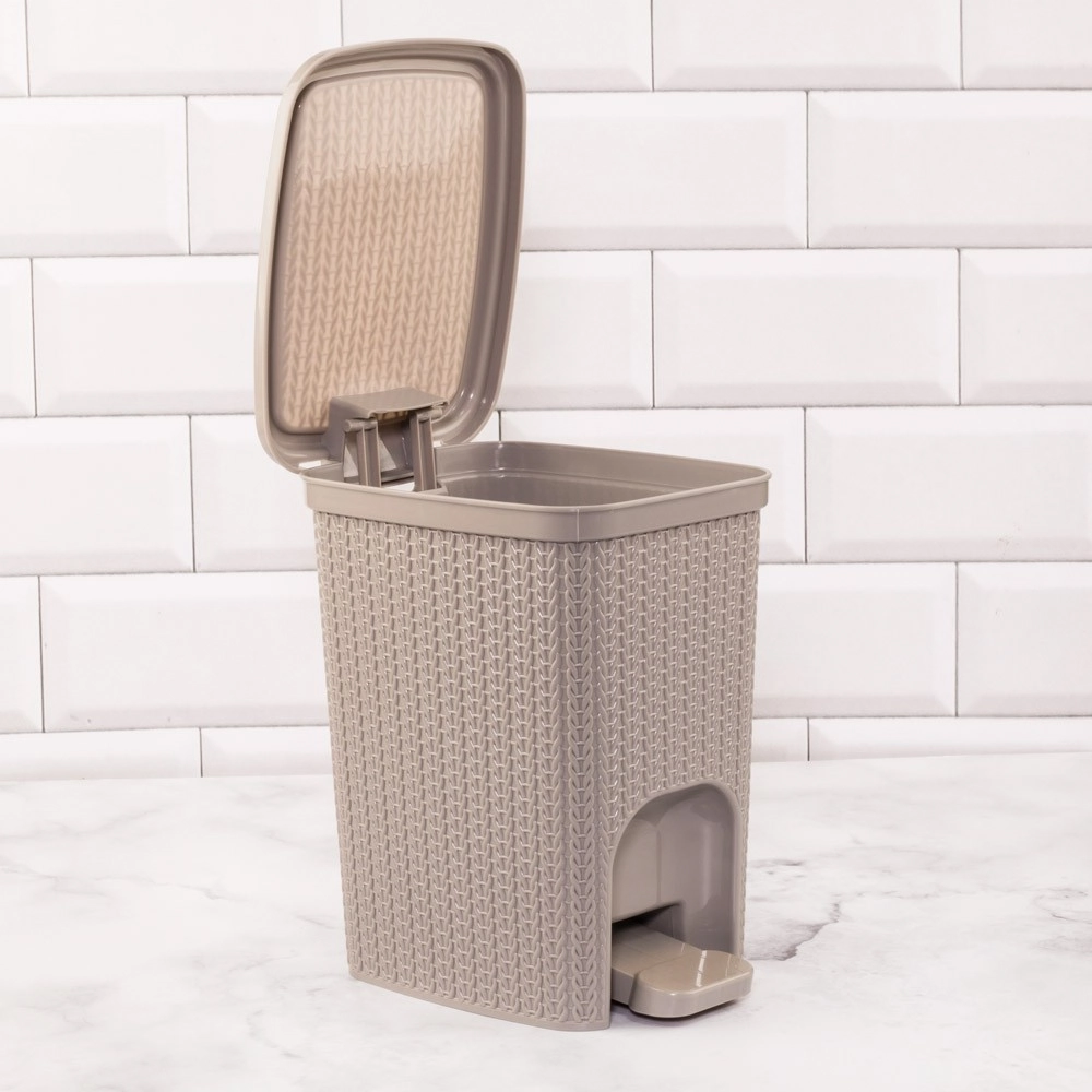 Lixeira Com Pedal Trama Fendi 7l Plasútil