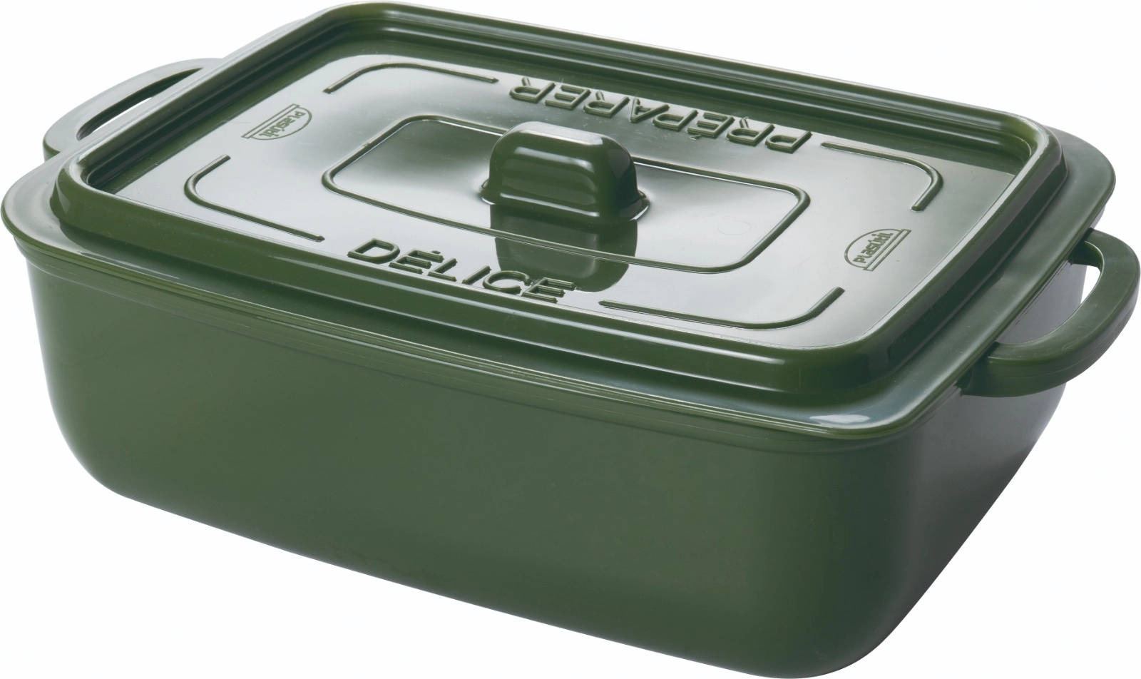 Pote Supreme Retangular Verde Militar 1.12l 18343 Plasutil