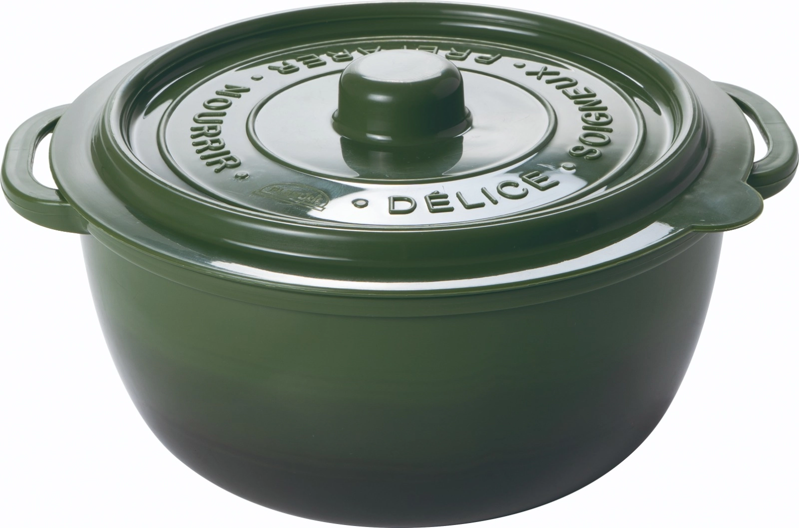 Pote Supreme Redondo Verde Militar 440ml 18340 Plasutil