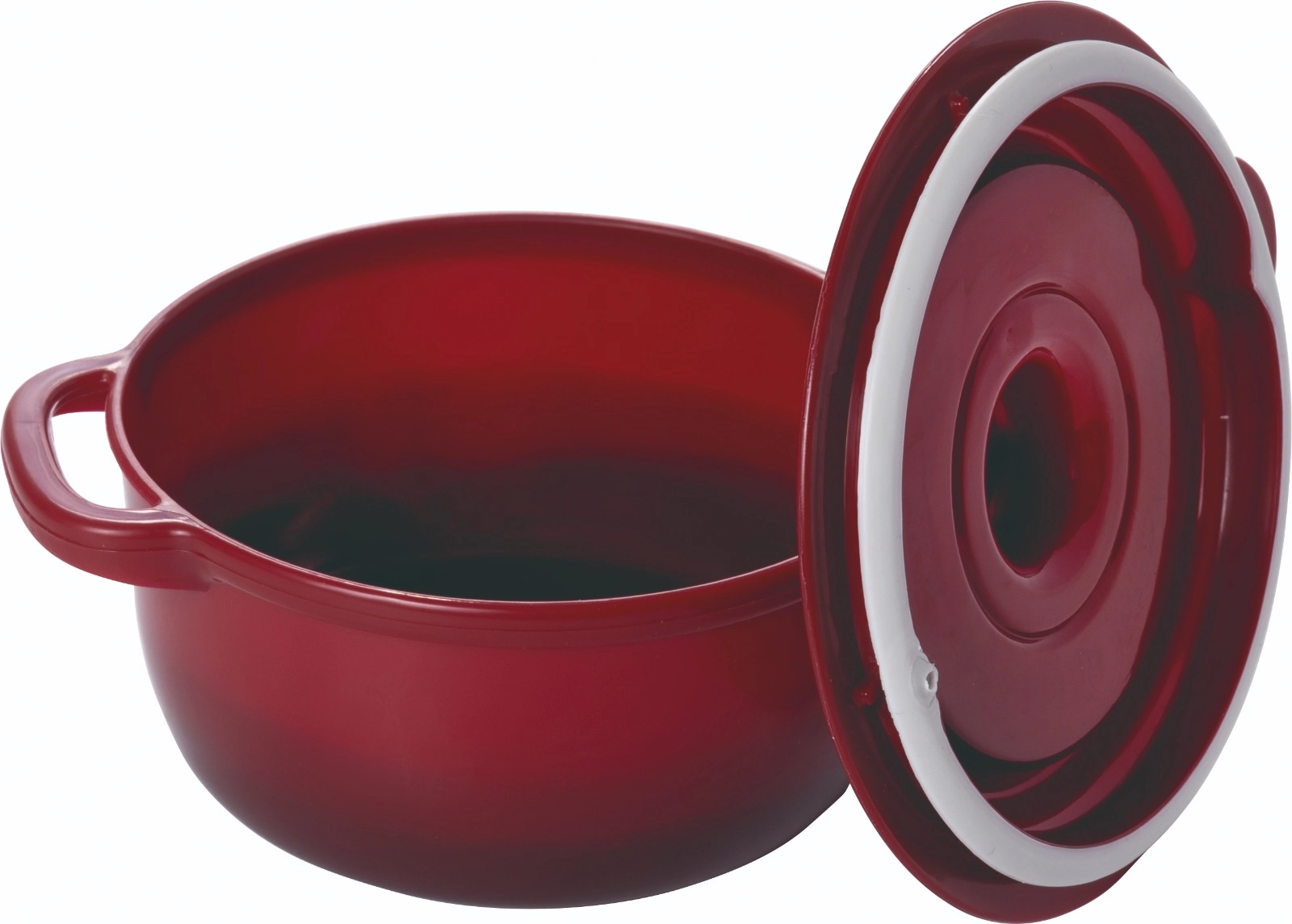 Pote Supreme Redondo Vermelho Cereja 180ml 18334 Plasutil
