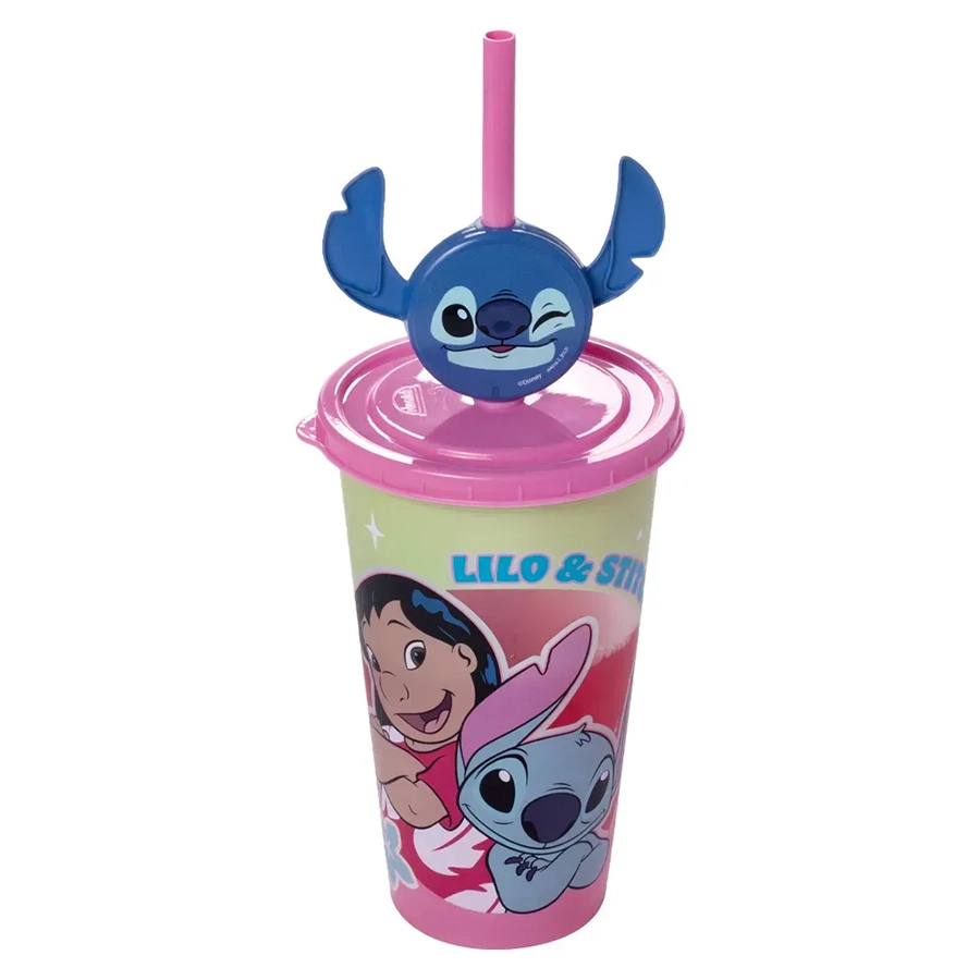 Copo Refri Com Pin Lilo Stitch 500 Ml