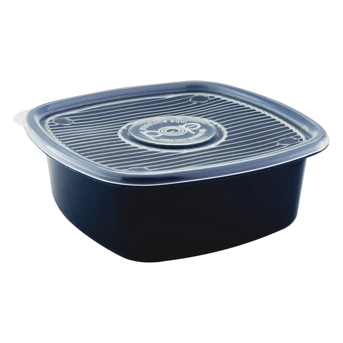 Pote Plástico Azul Intenso Quadrado 2l Plasútil Pop
