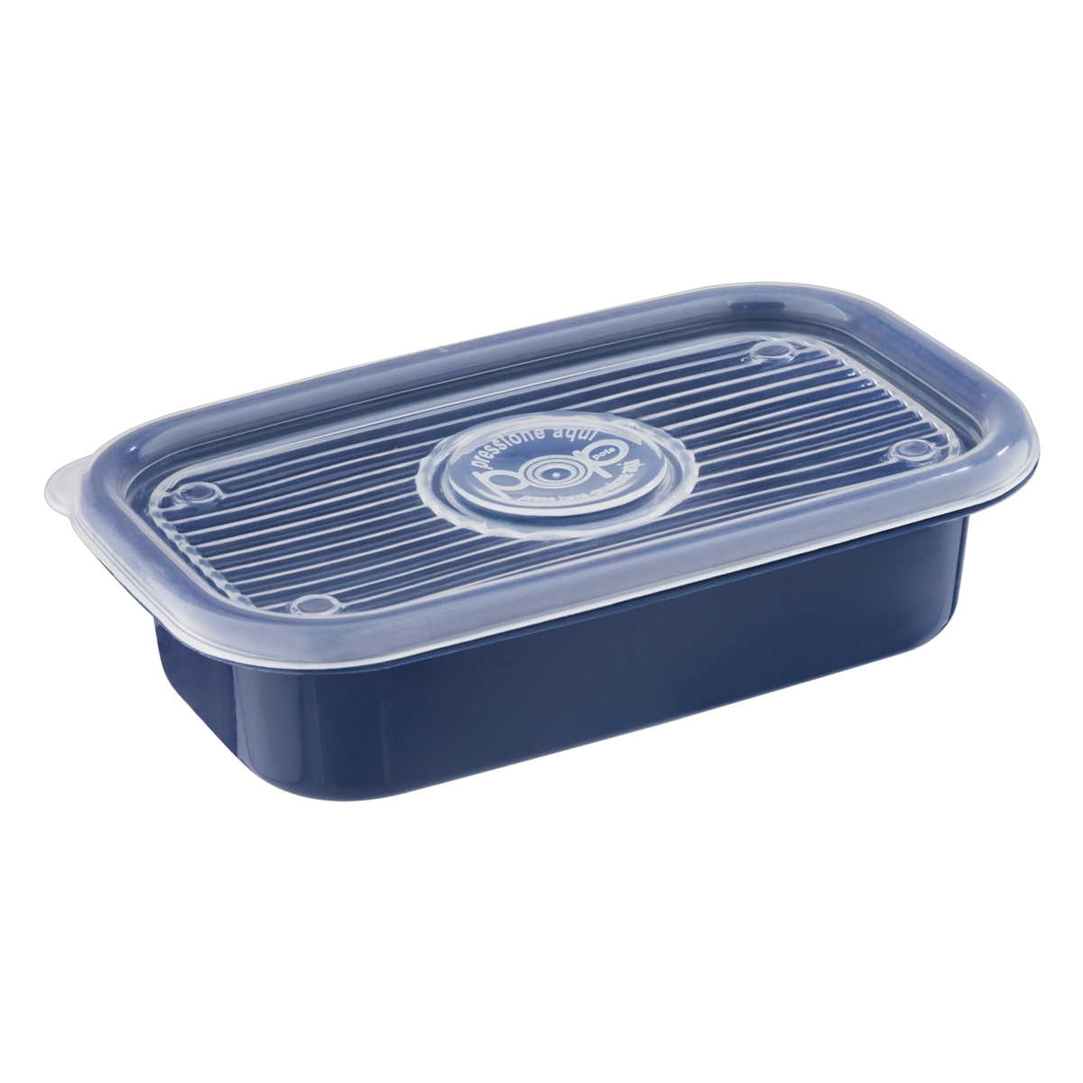Pote Plástico Azul Intenso Retangular 520ml Plasútil Pop