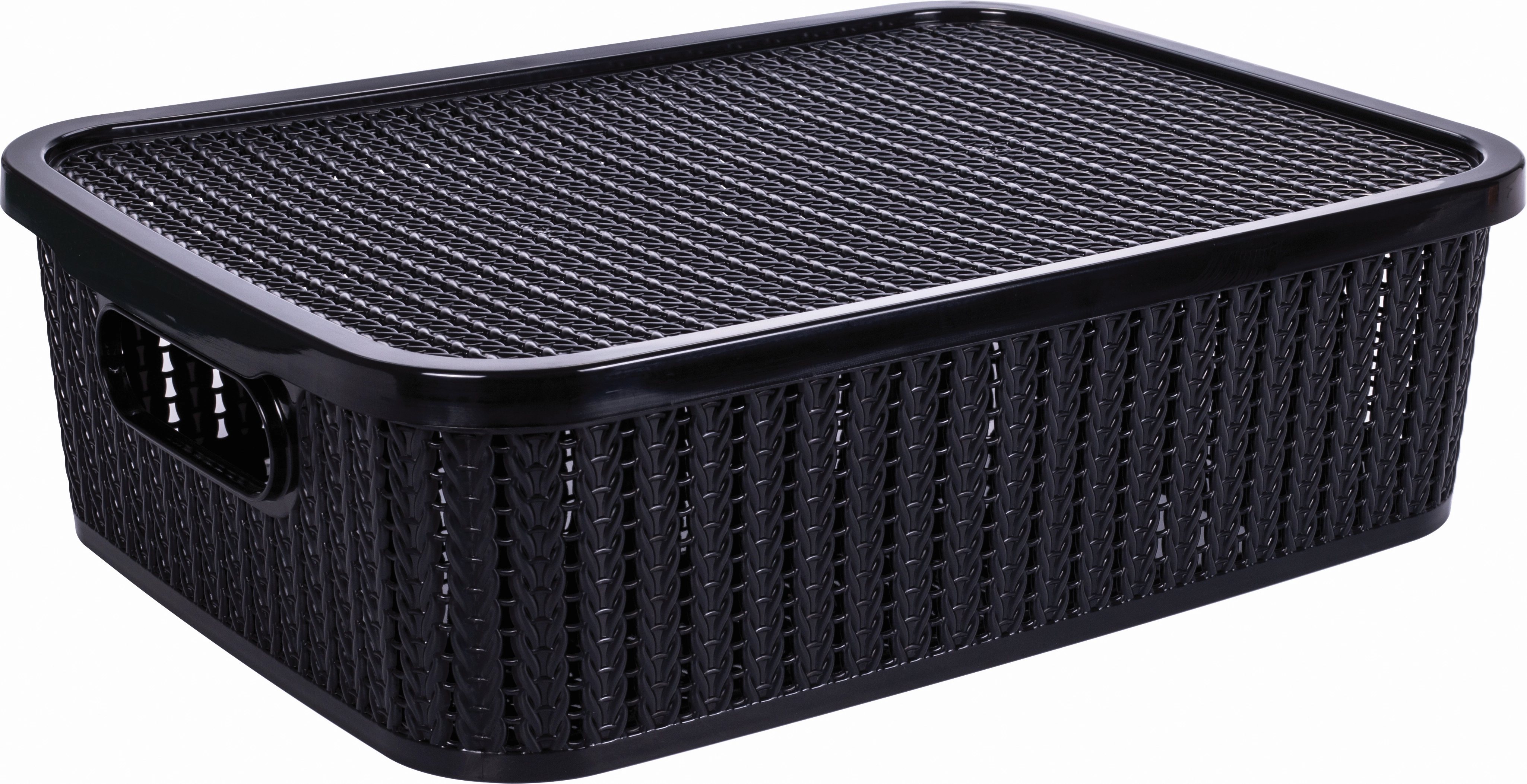 Caixa Trama Tampa Azul Clean 9.5l 15404 Plasutil
