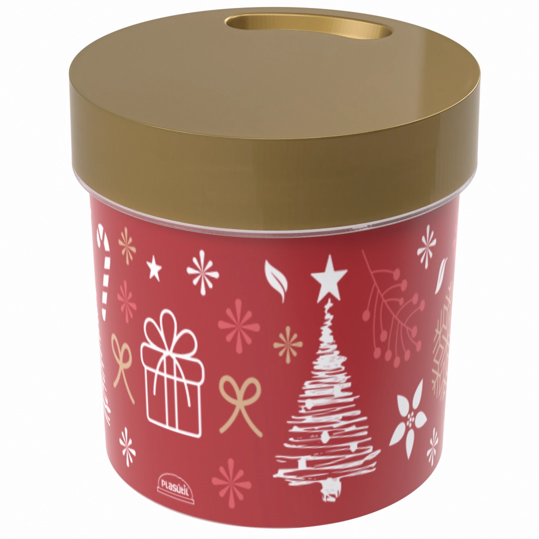 Porta Mantimento Redondo 3.4 L Natal 2023 14871 Plasutil