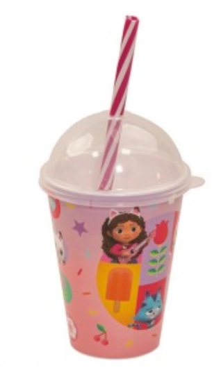 Copo Shake Casa Mágica Da Gabby Plasútil 280ml