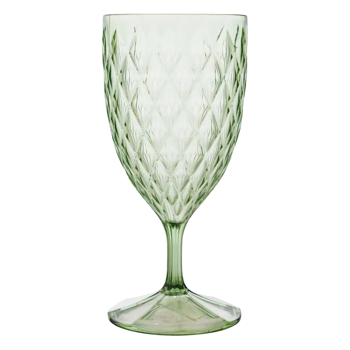 Taça Plástica para Água Verde 380ml Plasútil Glamour