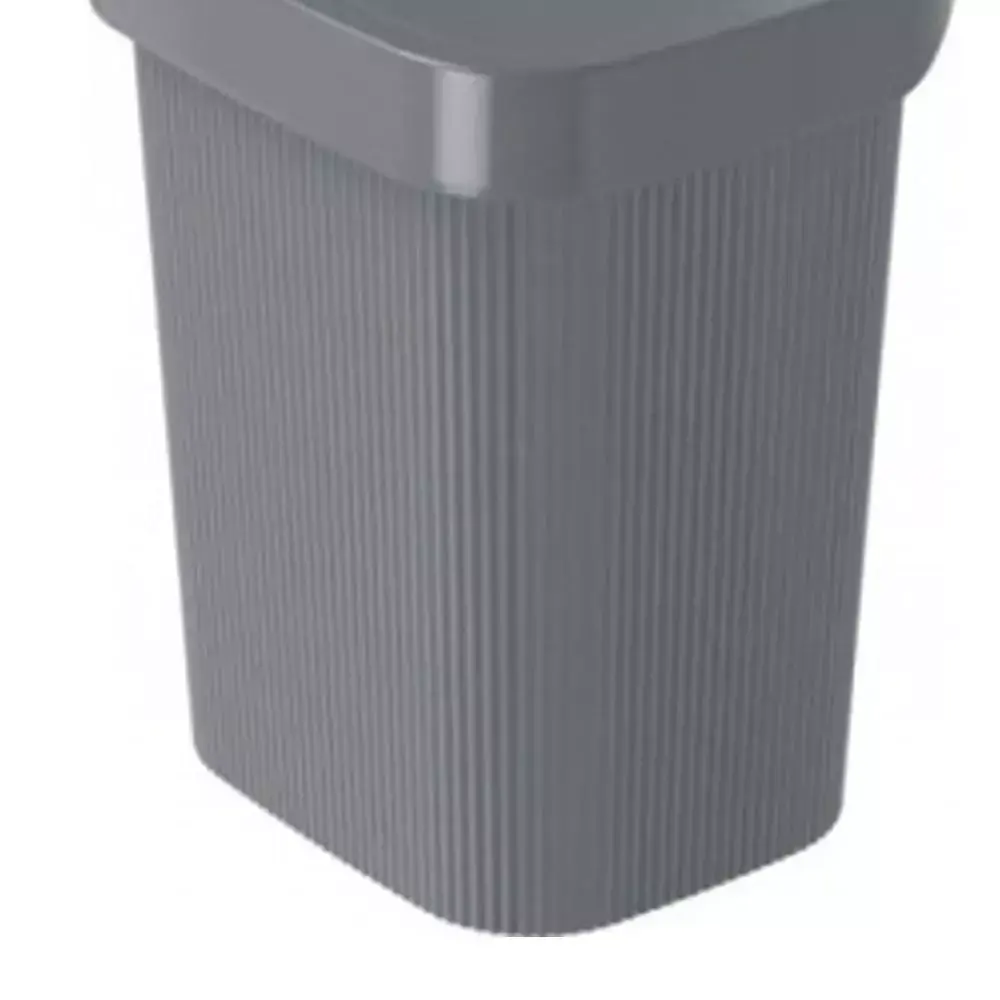 Lixeira de Pia 4,6 Litros Classic Cinza - Plasutil