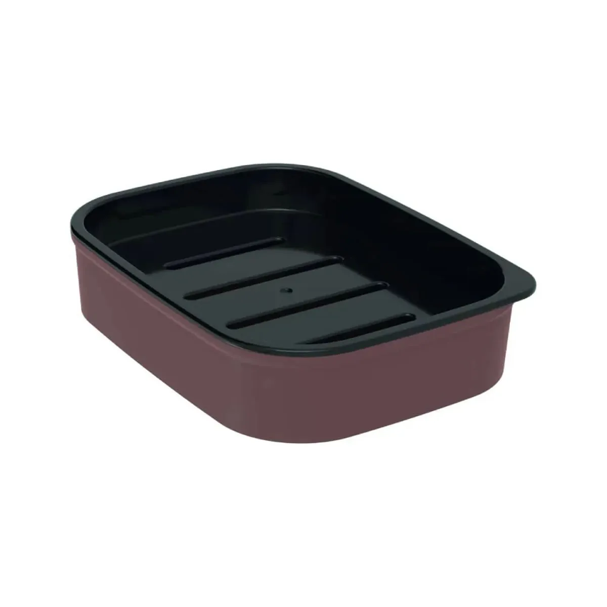 Saboneteira Plasutil Classic Cassis Roxo Fosco