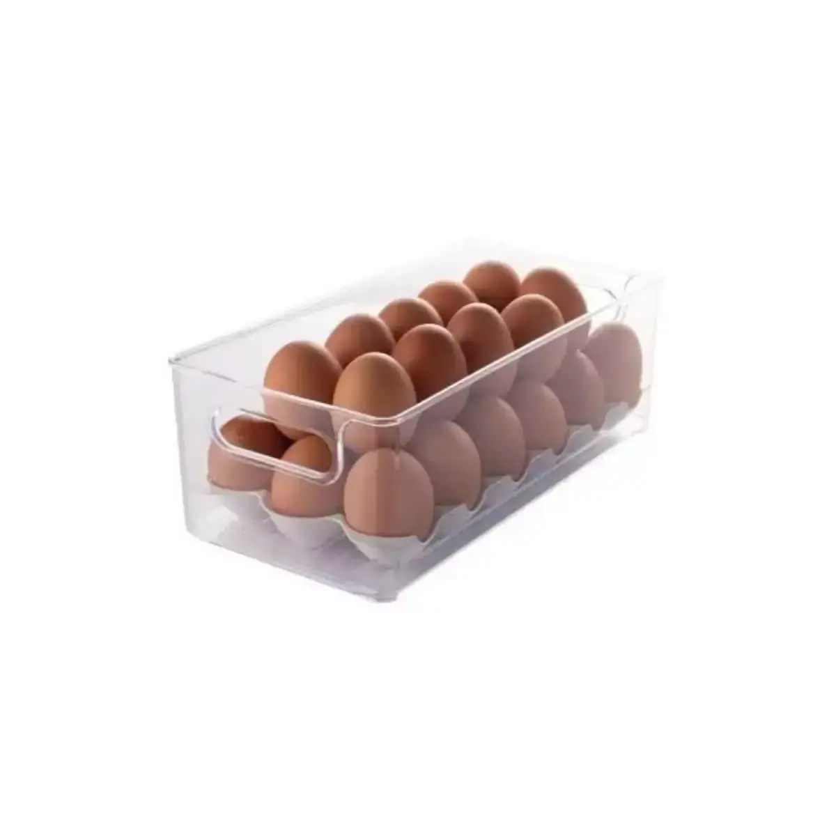 ORGANIZADOR DE OVOS P/ GELADEIRA ACRÍLICO COM BANDEJA