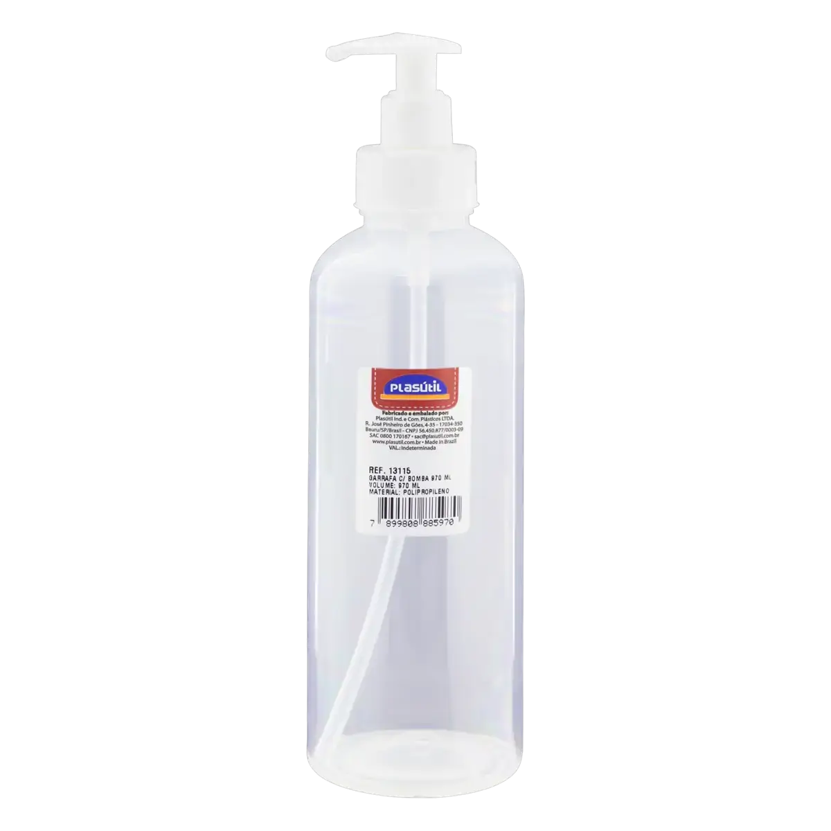Garrafa Com Bomba 970ml Plasútil