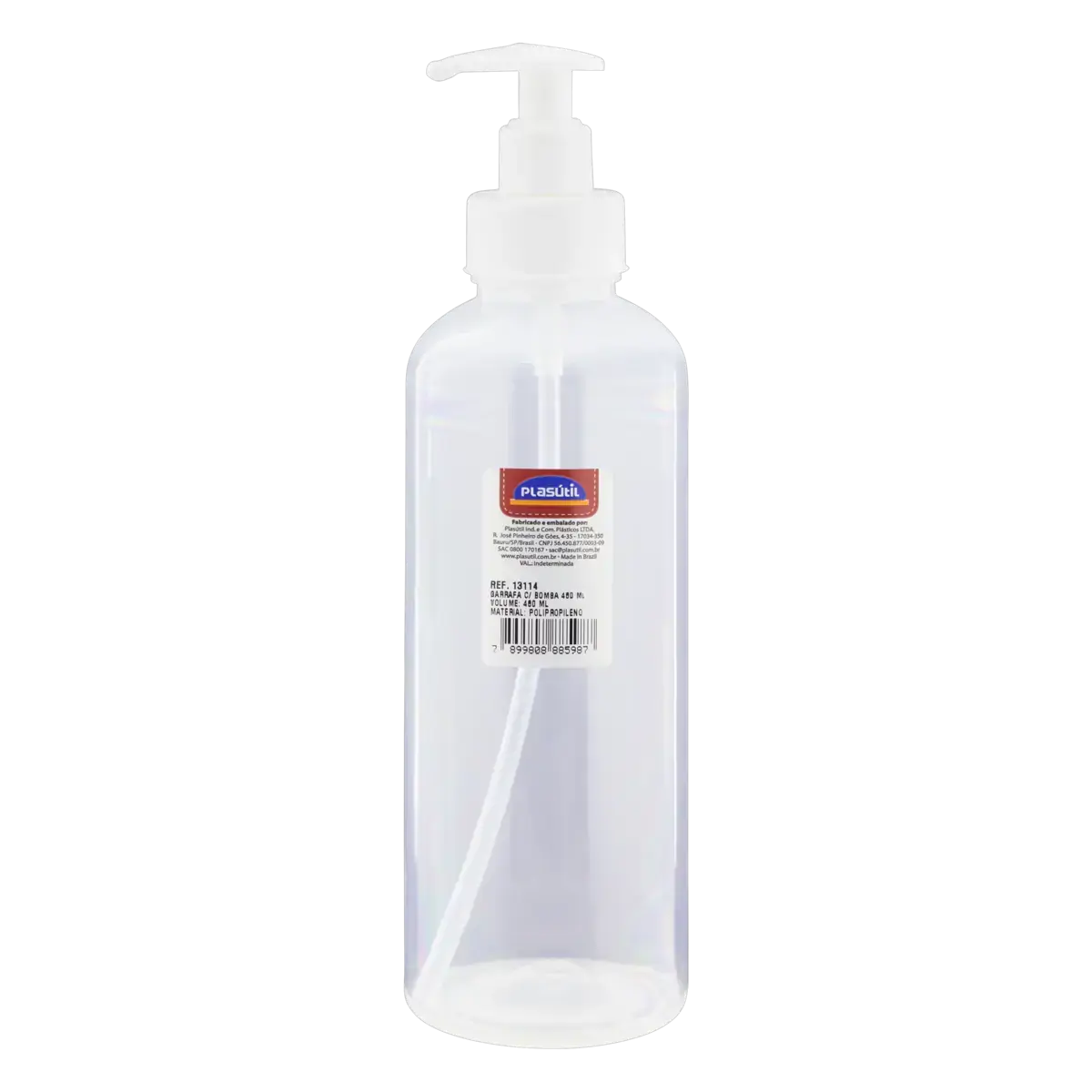 Garrafa Com Bomba 480ml Plasútil