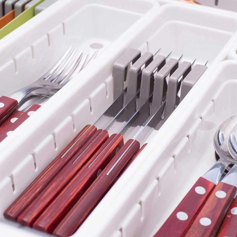 Organizador Para Facas Branco L1 Plasútil Organize