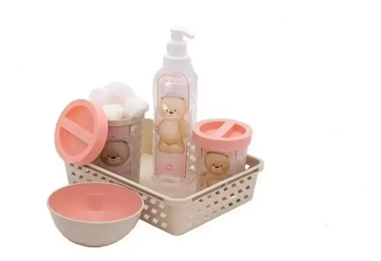 Kit Higiene Infantil 5 Peças Decoradas Plasútil