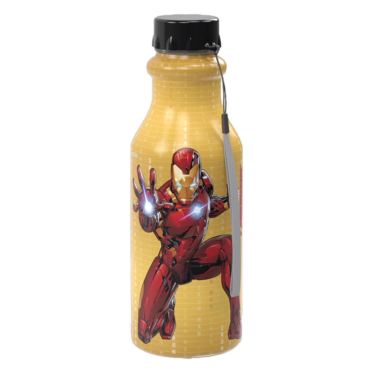 Garrafa Avengers Homem De Ferro 500ml Plasútil Retrô