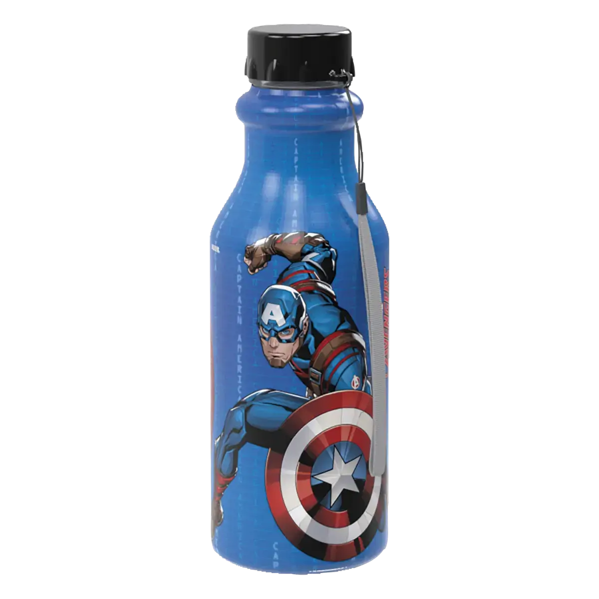Garrafa Avengers Capitão América 500ml Plasútil Retrô