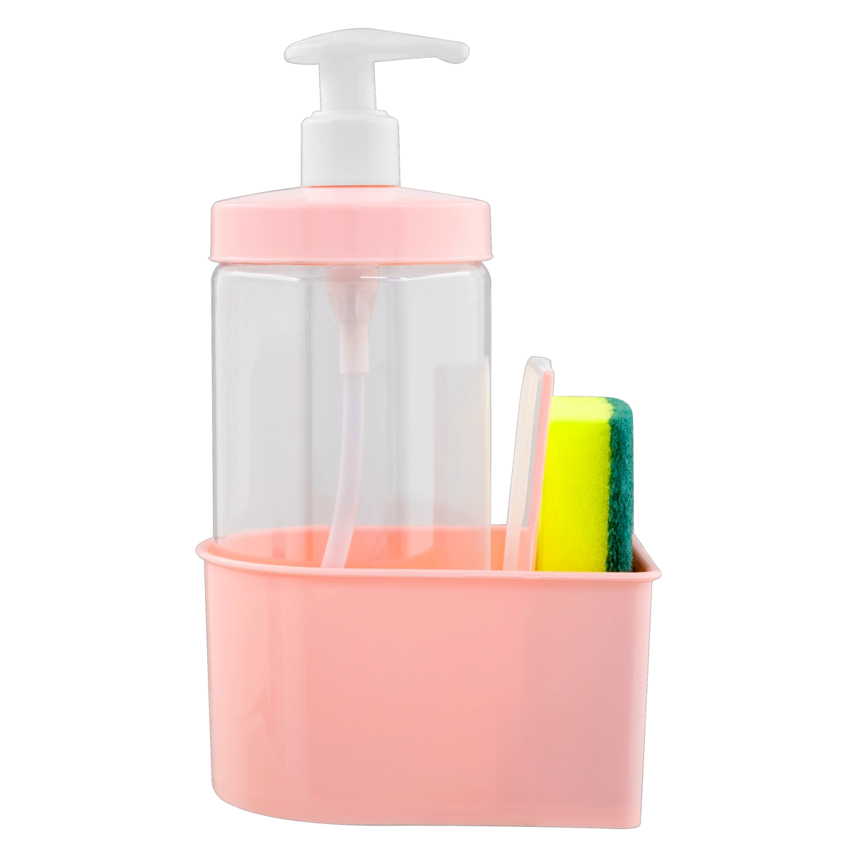 Kit Porta Detergente Rosa Quartzo 570ml Plasútil