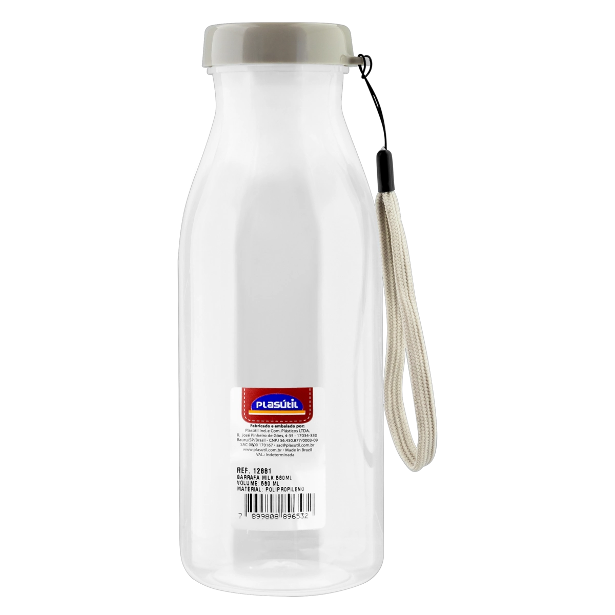 Garrafa Com Tampa Fendi Milk 580ml Plasútil