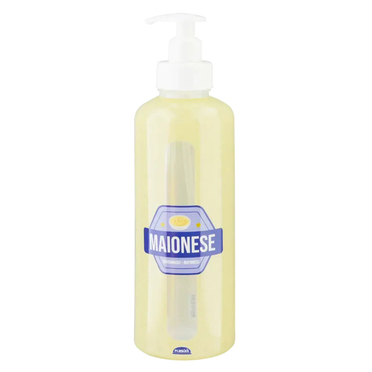 Garrafa Com Bomba Para Maionese 970ml Plasútil Decora