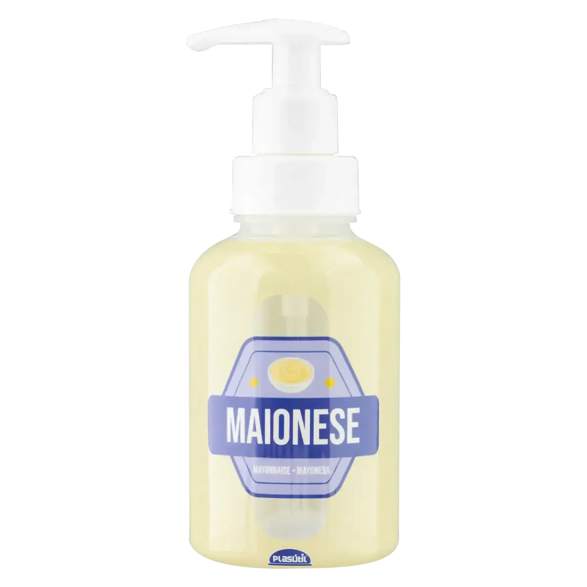 Garrafa Com Bomba Para Maionese 300ml Plasútil Decora
