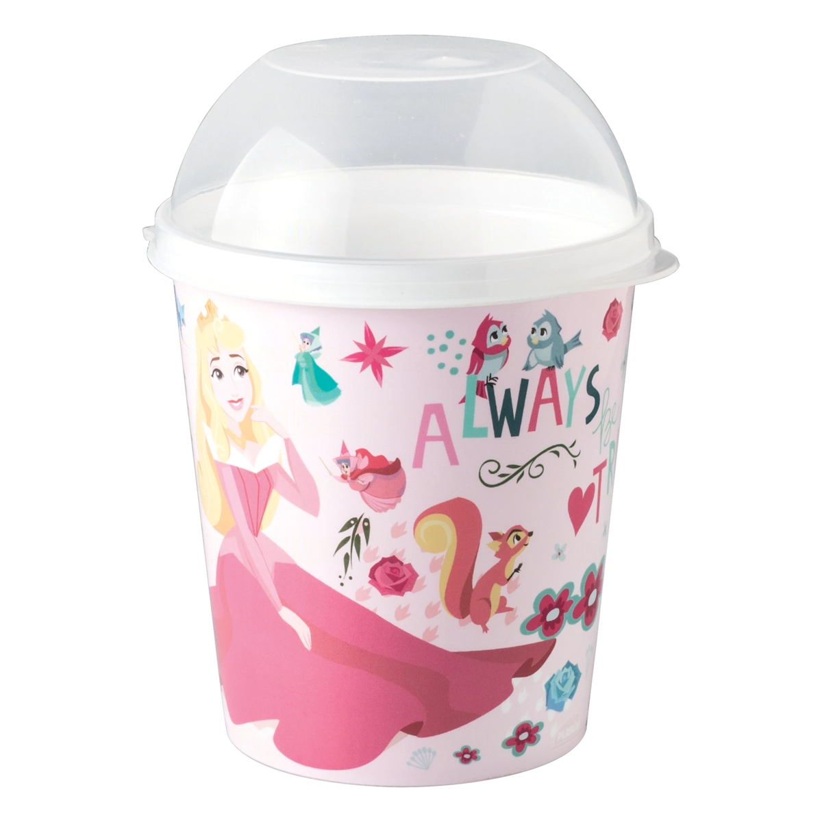 Porta Mix Princess Bela Adormecida Pipoca Alto Plasútil