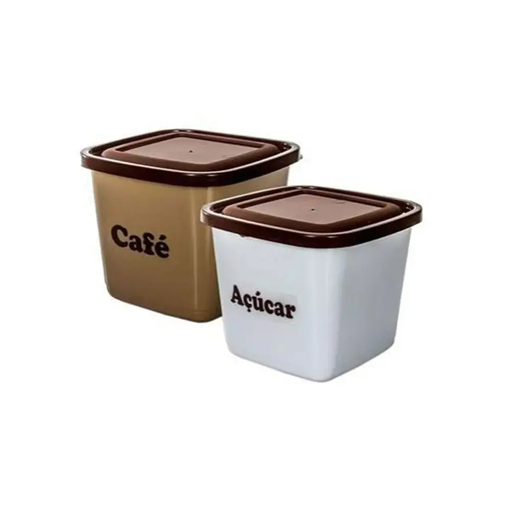 Conj Cafe Açucar Quadrado 1.100ml