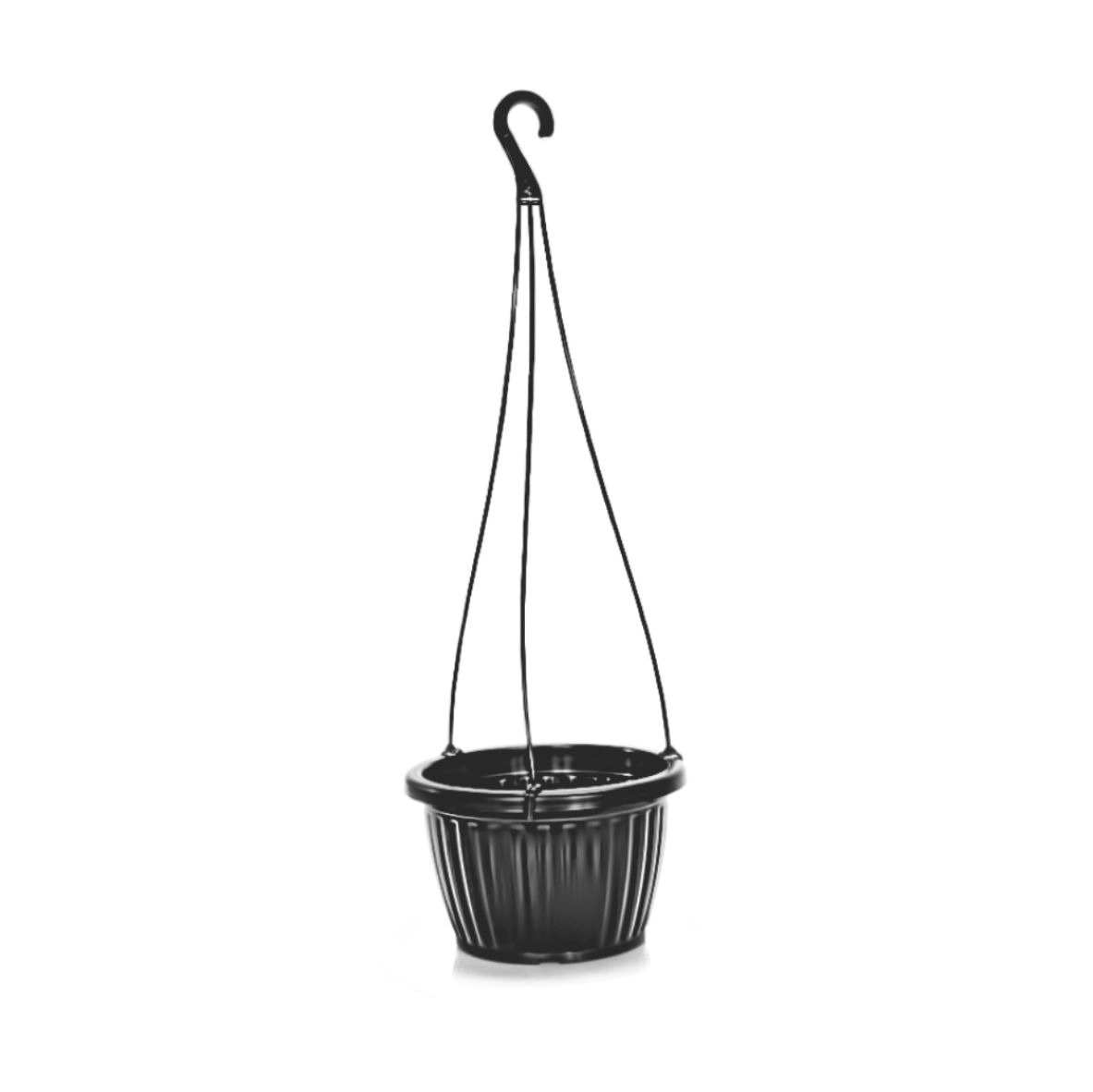 Vaso Redondo Canelado Preto Alca 1200ml