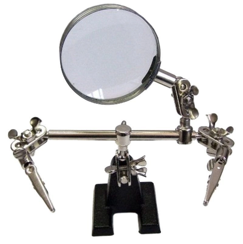 Lupa com suporte e pinça HL-S10