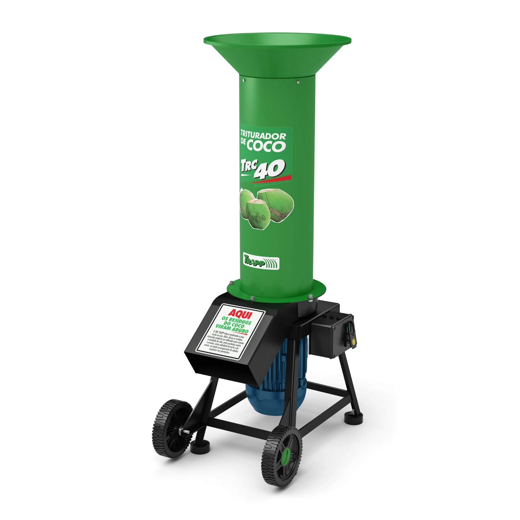 Triturador de Galhos e Folhas Elétrico Trapp TRC-40 220V 4,9Hp